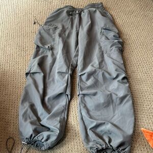 Gray Parachute Pants, SHEIN